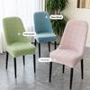 Elastic Half Round Dining Chair Cover Large Arc Universal Seat Back Cushion Set for Home Use