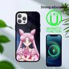 Cartoon P-Sailor Moons Phone Case For iPhone 17,16,15,14,13,Pro,Max,Plus,Magnetic For Magsafe Wireless Charging