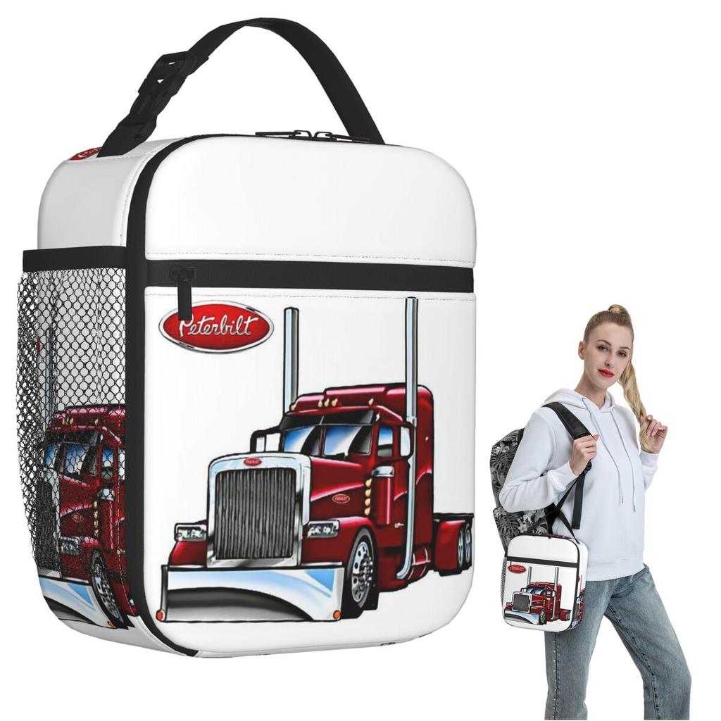 Peterbilt Термосумка для ланча для женщин и детей, герметичные контейнеры для еды, термоланч-бокс, сумка-тоут