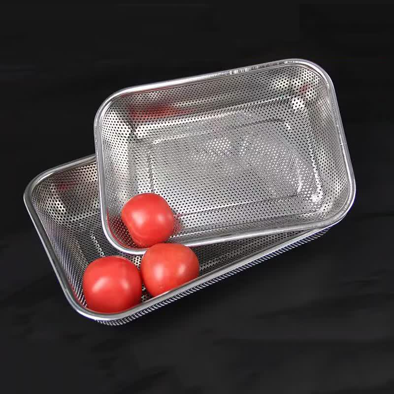 Stainless Steel Perforated Strainer Basket