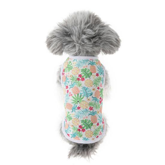 Pet Vest Puppy Shirt Breathable Soft Fabric Wear-Resistant Cute Summer Dog Clothes Printed Pet T-Shirt