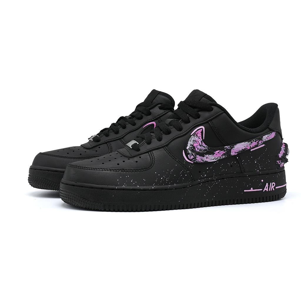 Nike Кроссовки Air Force 1 Low Skateboard Обувь Унисекс Черно-розовые CW2288-001(Команда454-)