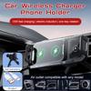 15W Universal Car Phone Holder Wireless Charger 360° Rotation Mount for Samsung Galaxy Fold 6 5 4 3 Z Flip Iphone 16 15 14 13 12