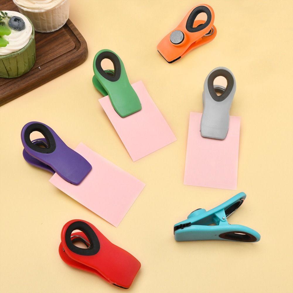 Food Grade Memo Note Magnet Clip Moisture-proof Food Sealing Clip Kitchen Gadget