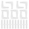 Aquarium Air Valve Connector Plastic Inner Tube (10 Right Angle Elbows And 10 Straight Passes)