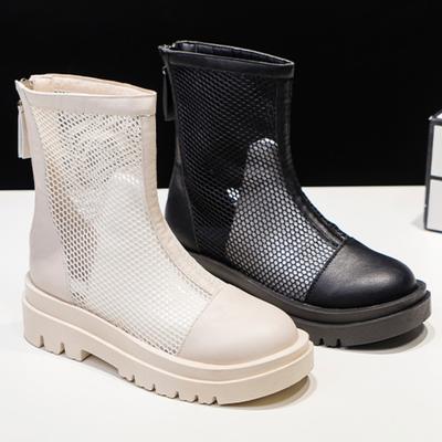 Женские большие размеры Крутые ботинки Уличная полая удобная обувь Женские дышащие сетчатые ботинки Повседневная модная женская обувь Сандалии