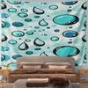 Colorful Water Droplets Pattern Design Pattern Wall Hanging Tapestry Decorative Tapestry Home Decor for Bedroom and Living Room