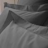 Taie d'oreiller percale de coton peigné "Julian" toutes dimensions Coton Pur - Julian Ardoise - Taie d'oreiller 65 x 65 cm finition
