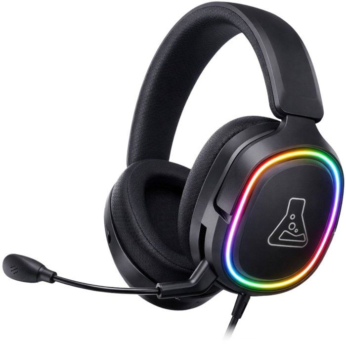 Casque gaming filaire RGB - THE G-LAB - KORP MERCURY - Tissu - Micro Rétractable - Stéréo - Toutes Plateformes