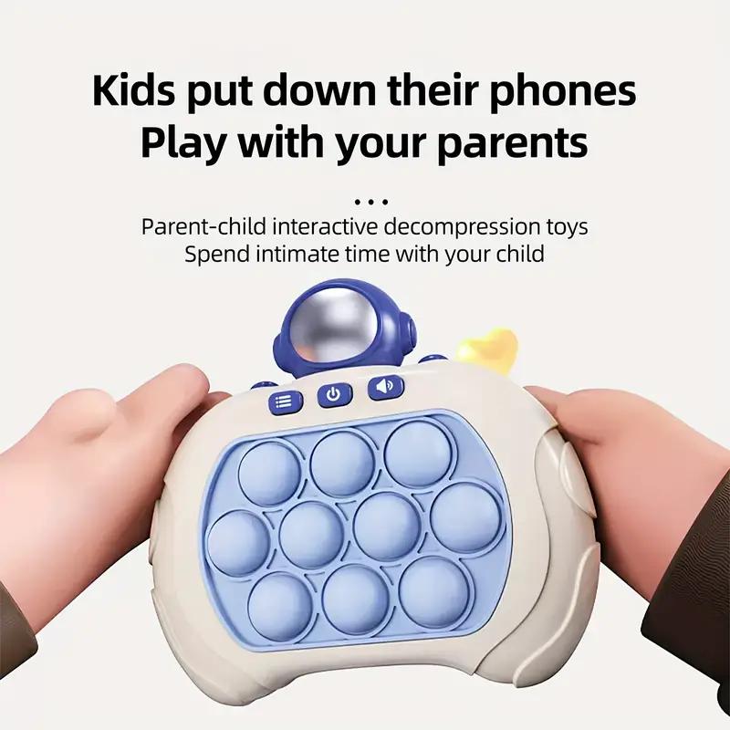 Игра Fidget Quick Push Bubble Game Handle Toys Антистрессовые игрушки для мальчиков и девочек со светодиодным игровым автоматом Игрушки для снятия стресса
