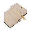 Versace Metal Hardware Double Fold Design Calfskin Wallet Women wallet Beige 1020080-1A13677-1YD7V