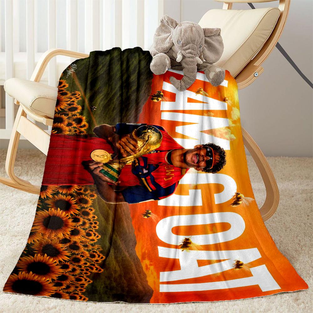 Lamine Yamal's Spain Football Legend Blanket Ultra-Soft Great for Couch Bedding Livingroom for All Occasions Playful Design Unique Gift for Family and