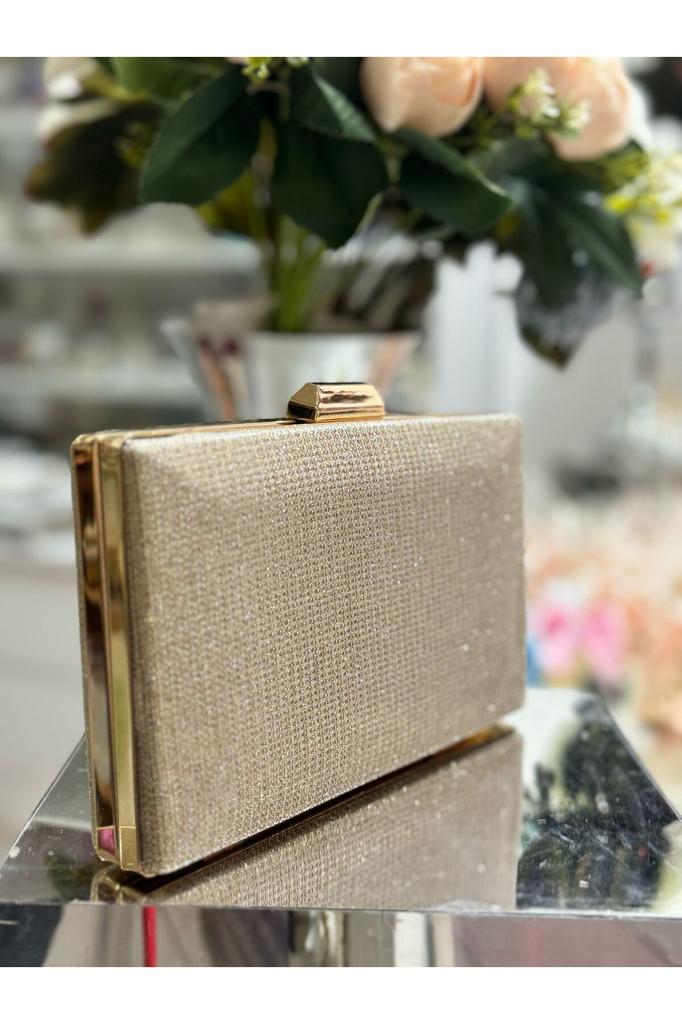 Women's Stylish and Useful Evening Dress Bag Evening Dress Bag Gold Color