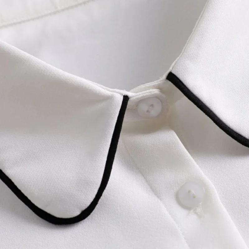 Women Fake Collar Blouse Sweater Lapel Detachable Collars For Women False Collars White Button Down Half Shirt Accessories