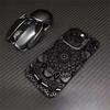 Flower bed compatible iPhone 17 Pro Max phone case, iPhone 16/15/14 Pro 13, and 12 silver color case.