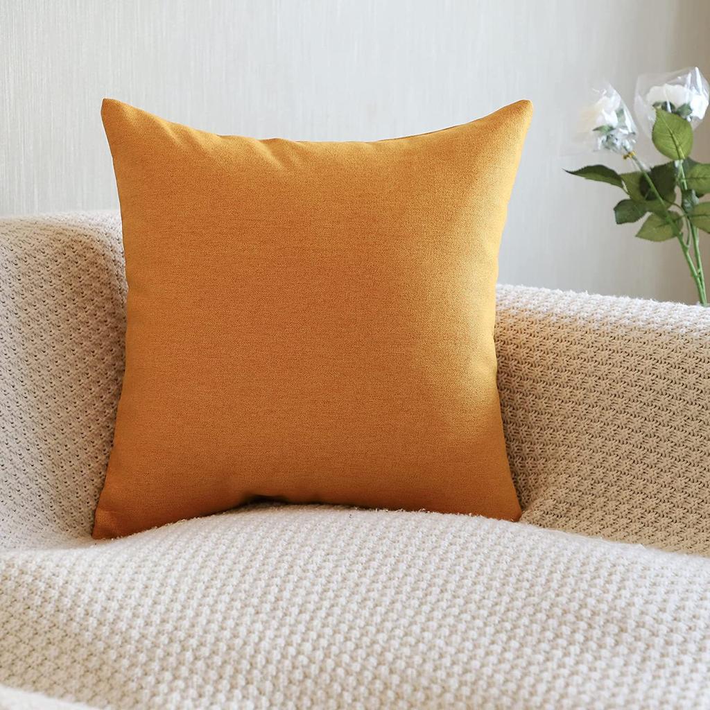 New Linen Pillow Bed and Breakfast Sofa Decorative Lumbar Pillow Cushion Living Room Bedroom Pillow Case with Core