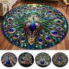 Non-slip Peacock Carpet Soft Door Gasket Durable Blanket  for Living Room Tea Table Bedside