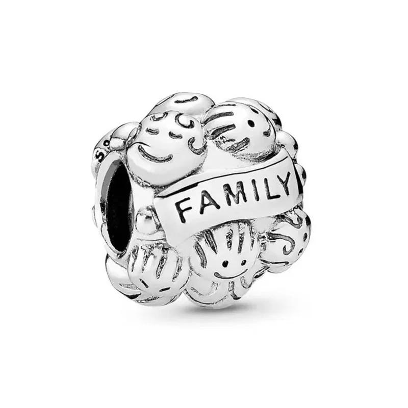 Новые бусины «Любовь, папа, бабушка, мама, сестра, лучшие друзья», подходят для браслета и браслета «сделай сам», для женщин, изготовление ювелирных изделий, Прямая поставка