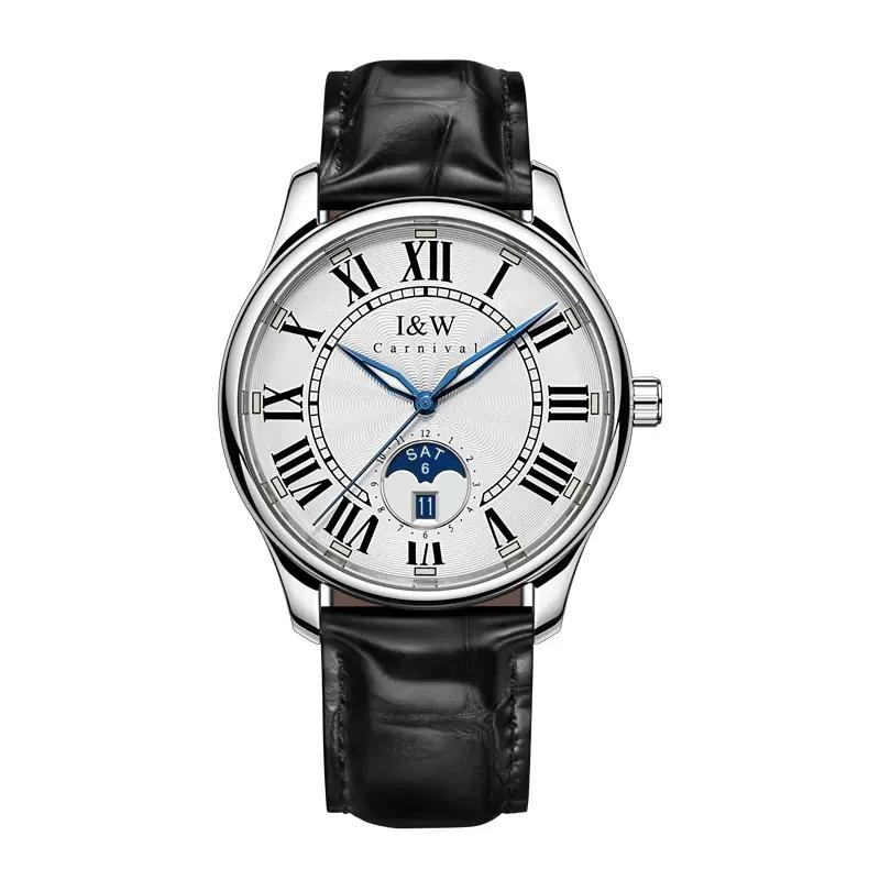 IW Top Brand Luxury Automatic Watch for Men Calendar Week Sapphire Glass Waterproof Miyota Mechanical Movement Watches Reloj