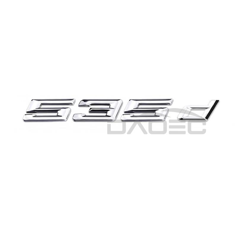 TRE22 Car 3D ABS Trunk Letters Logo Badge Emblem Decal Sticker For BMW 5 Series 520d 525d 528d 530d 535d 540d E39 E60 E61 F10 F11 G30