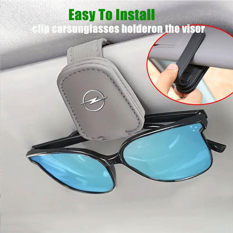 Car Sun Visor Glasses Case Holder Sunglasses Clip Rescue For Opel Astra j Insignia Astra g Corsa Zafira b Mokka Vivaro Meriva Ld1