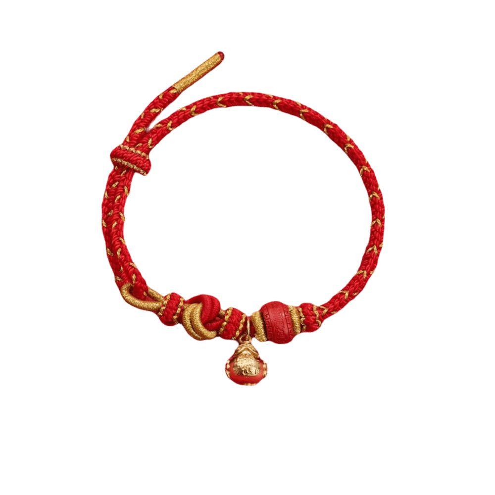 Calabash Zodiac Horse Bracelet Year of The Horse Chinese Red Handrope Spring Festival