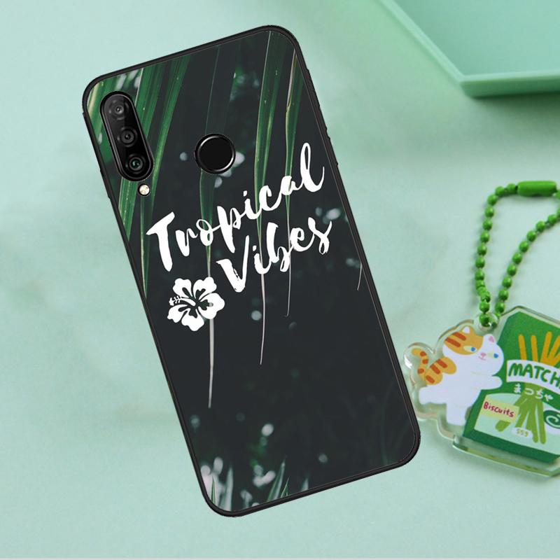 Листья Монстеры Цветы Пальмы Для Huawei Nova Y90 Y70 Y60 Y61 Y91 Y72 9 10 SE 12i 12s 11i 5T P60 Pro P20 P30 P40 Lite Чехол