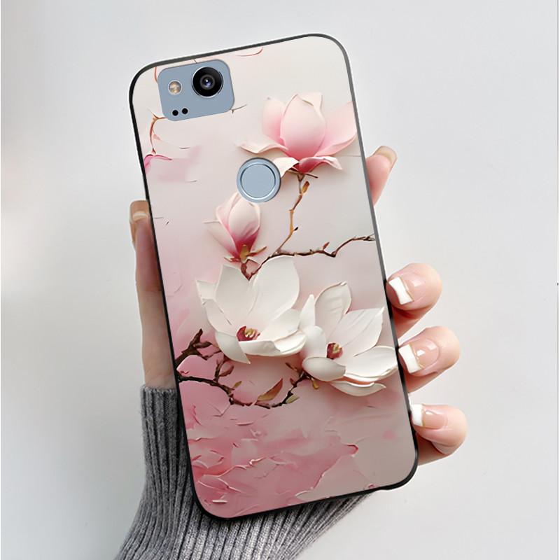 Чехол с рисунком для Google Pixel 2 XL Pixel2 Funda Мягкий силиконовый чехол для Google Pixel 1 XL Pixel1 Cover Милый цветочный чехол Coque