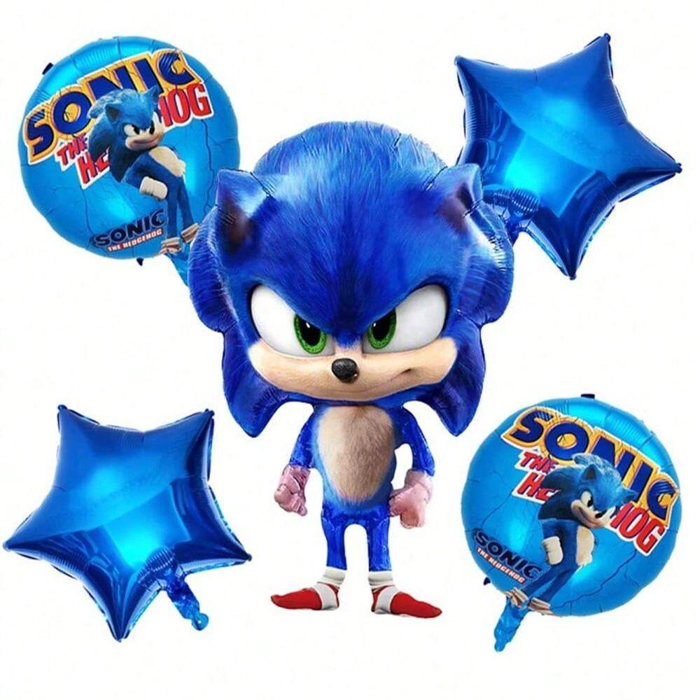 Sonic-themed Sonic Cartoon Balloon Set for Birthday Party Decoration