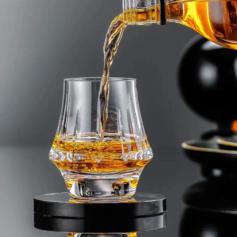 Hand Cut Crystal Whiskey Glasses Luxury For Man Wine Tasting Cup 24K Gold Foil Fujiyama Mountain Japanese Whisky Nosing Tumbler