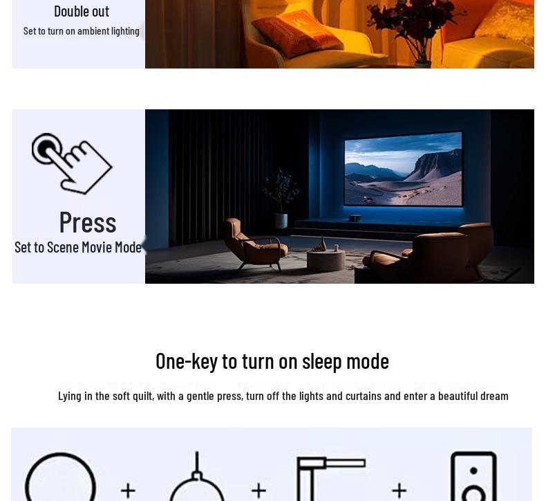 Wireless Multi-Functional Smart Scene Panel Switch with Mijia APP Bluetooth BLE Integration, No Wiring Needed for Whole House Connectivity