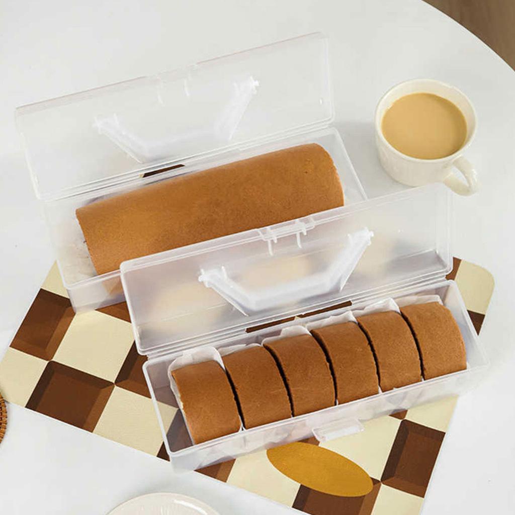 Компактный футляр для хранения швейцарских рулетов, прочная защитная коробка для хранения швейцарских рулетов с герметичной крышкой для домашнего использования