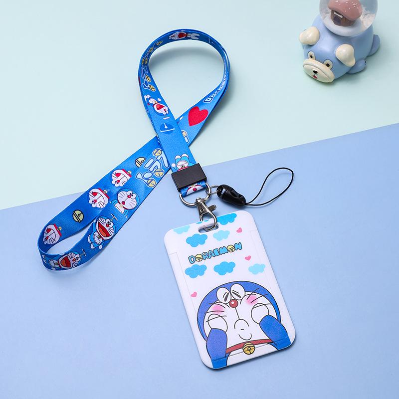 Doraemon Meal Card Holder - Cute Student & Work ID Lanyard, Access Control & Bus Card Holder