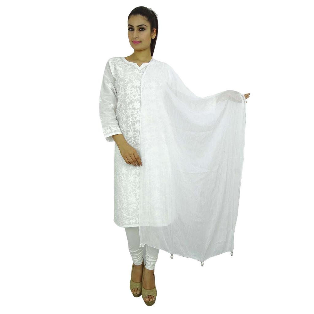 Индийский длинный палантин Dupatta из смеси шифона Chunni Neck Wrap Tassel Throw Throw