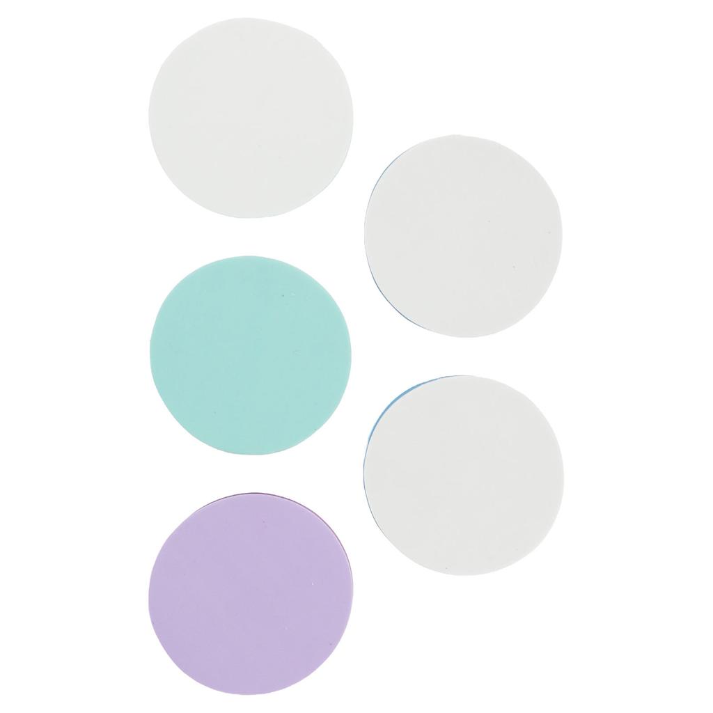 5 Pcs Carving Rubber Stamps Double Sided Removable Environmentally Friendly DIY Round Rubber Stamp