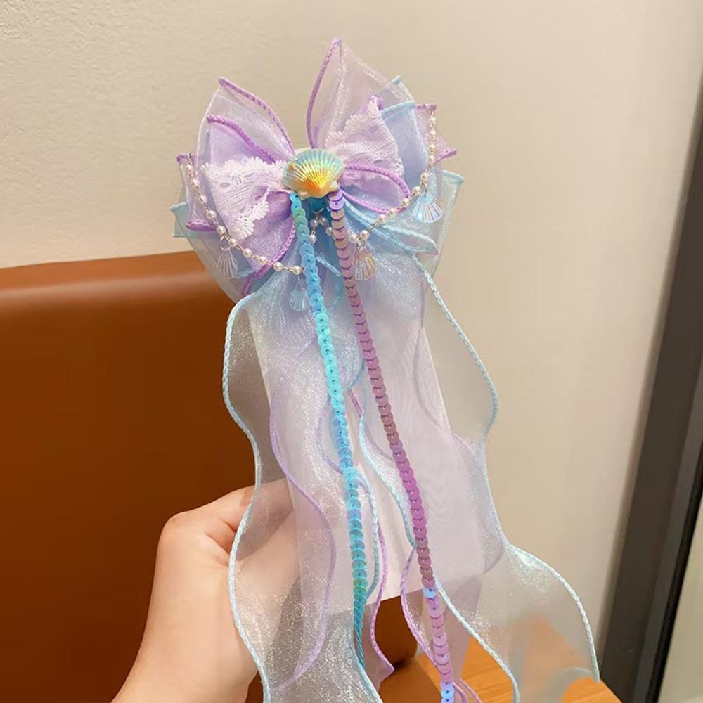 Mermaid Children's Hairpins Braided Princess Headwear New Ponytail Headdress Hair Accessories