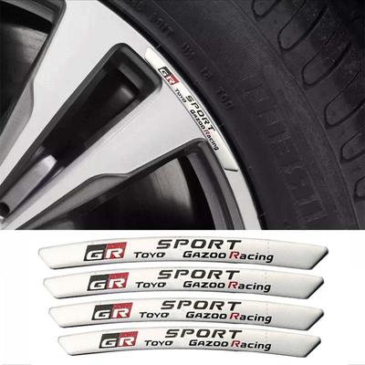 4 шт. GR Super Sport Performance наклейка на колесо автомобиля для HV YARiS RZ RC RS C-HR Corolla Prius Harrier Camry Prado Highlander