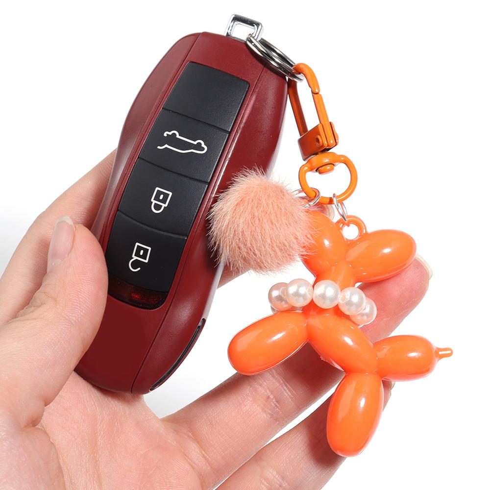 5pcs/bag Acrylic Balloon Dog Charms Multi-colors Mixed Pendant for Jewelry Making DIY Necklace Bracelet KeyChains Accessories