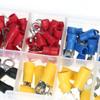 102Pieces of Ring Terminal Insulated Cable Connector Wire Crimping Butt Ring Kit