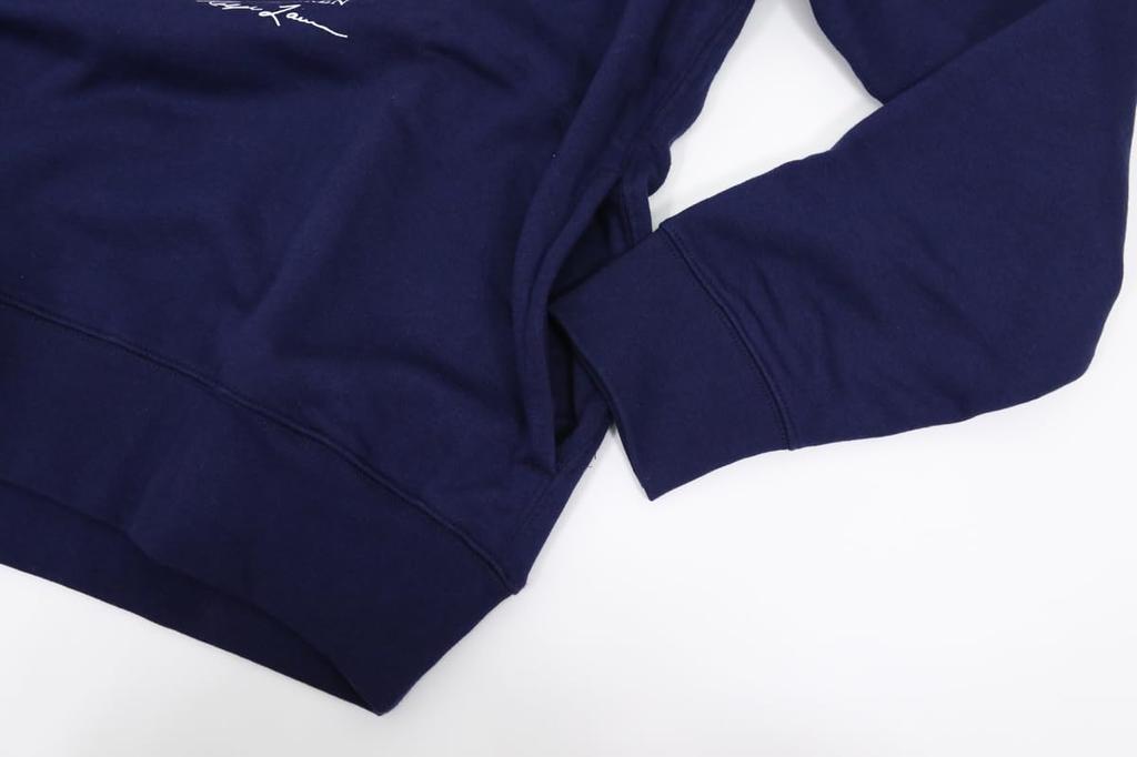 POLO RALPH LAUREN Пуловер-свитшот с принтом медведя поло Размер Темно-синий Мужская толстовка, XL, (Код товара 01020071)