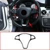 ABS Декоративная рамка рулевого колеса автомобиля, отделка 1 шт. Для Mercedes benz Класс C E GLC CLA GLA W205 W213 X253 C117 X156 2015-2018 (черный)