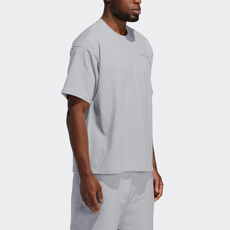 adidas x Pharrell Basics Short-sleeved Embroidered T-Shirt 'Grey' Men's GM1959