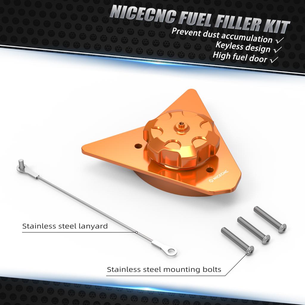 NICECNC For KTM 690 SMC SMCR Enduro R Enduro 690 2008-2018 Gas Oil Fuel Tank Cap Cover Fuel Filler Neck Accessories