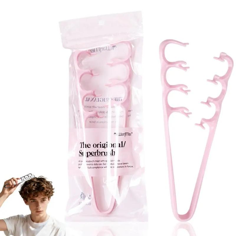 Расческа для придания объема и текстуры, салонная расческа с широкими зубьями для укладки волос для мужчин и женщин, расческа для пышных вьющихся волос для объема и пробора челки