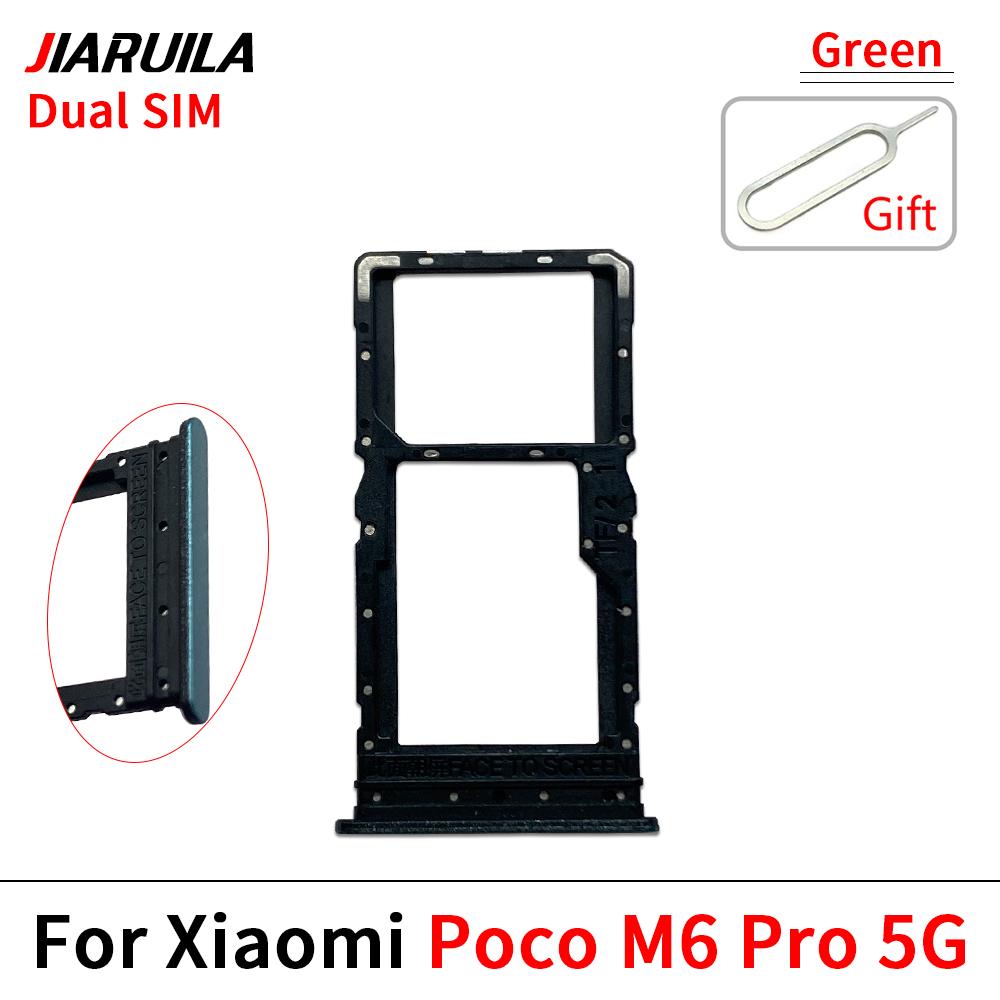 Для Xiaomi Poco M1 M1S M6 Pro 1G 1G Телефон Новый лоток для SIM-карты и SD-карты Держатель Черный