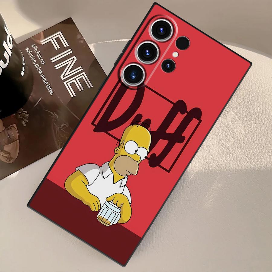 Забавная чехол-накладка S-simpsons для телефона Samsung Galaxy S22 S24 Plus S25 Ultra S20 S9 S23 FE S21