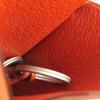 Great HERMES Necklace Margiela-era large clochette with key ring Orange leather Used