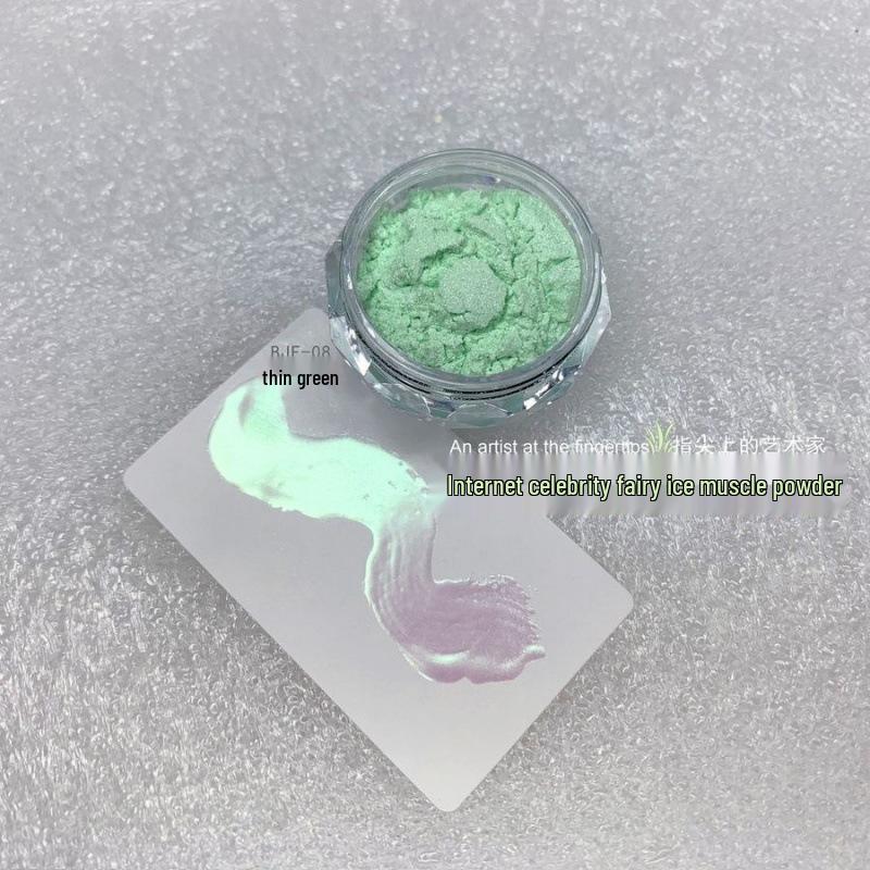 Macaron Fairy Aurora Powder: Translucent Moonlight Magic Mirror Ornaments - 2025 Nail Salon Exclusive Hot Style
