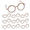 10шт куклы очки проволока DIY аксессуар очки ткань декор одеваются очки