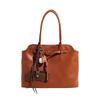 Retro Lazy Briefcase Bag Women's Large-capacity Texture Versatile Simple Niche Design Portable Shoulder Tote Bag